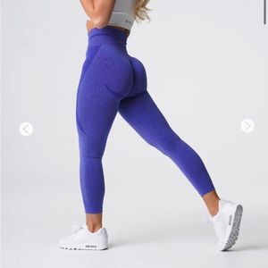 NVGTN Electric Blue Contour Seamless Leggings